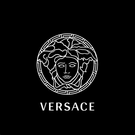 original versace logo|versace logo black and white.